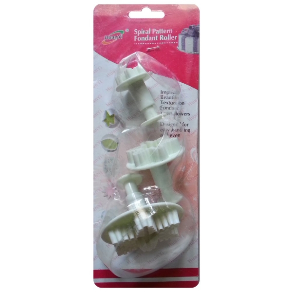 Plastic Fondant Cutter Set with Patterns - Snowflake