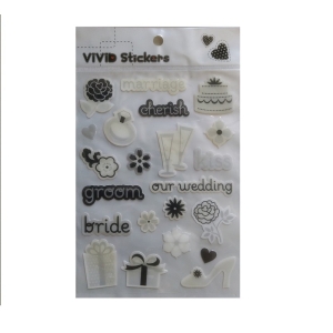 Vivid Epoxy Stickers - Wedding