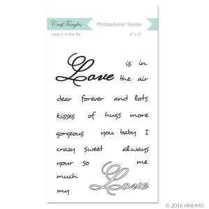 CrafTangles Photopolymer Stamps - Love is in the Air