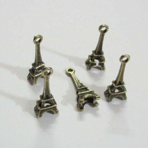 Eiffel Tower Metal Charms (Set of 10 pcs)