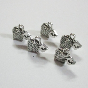 Tea Bags Metal Charms (Set of 5 pcs)