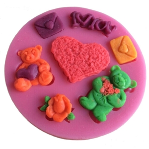 Valentine Theme Silicone Clay Mould - Design 1