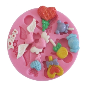 Valentine Theme Silicone Clay Mould - Design 2