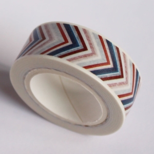 Chevron - Red and Blue - Japanese Washi Tape