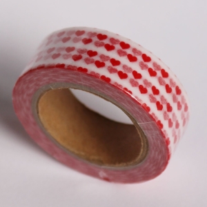 Tiny Red Hearts - Japanese Washi Tape