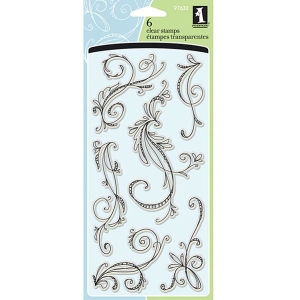 Inkadinkado Sketchy Flourishes Clear Stamp