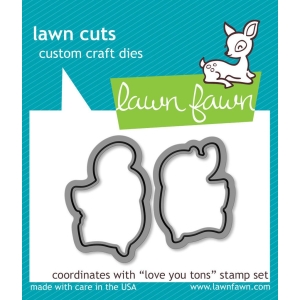 Lawn Cuts Custom Craft Die - Love you tons