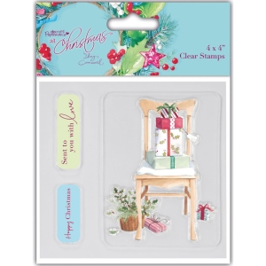 Papermania Clear Stamp - At Christmas Chair