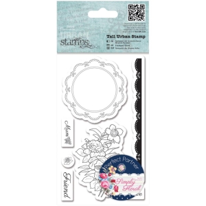 Papermania Tall Urban Cling Stamp - Flower Doily