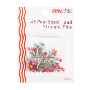 Sewrite 45 Pearlized Head Straight Pins