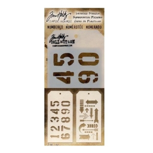 Tim Holtz Layering Stencil - Numbered and Arrows