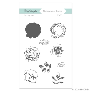 CrafTangles Photopolymer Stamps - Sending Love (Layered Stamp Set)