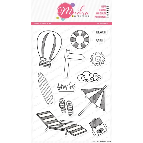 Mudra Craft Stamps - Beach Fun