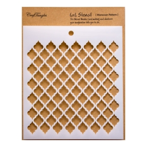 CrafTangles 6"x6" Stencil - Moroccan Pattern