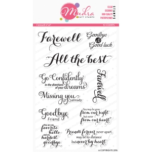 Mudra Craft Stamps - Farewell