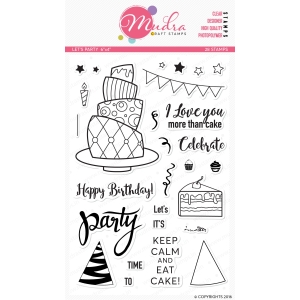 Mudra Craft Stamps - Lets Party