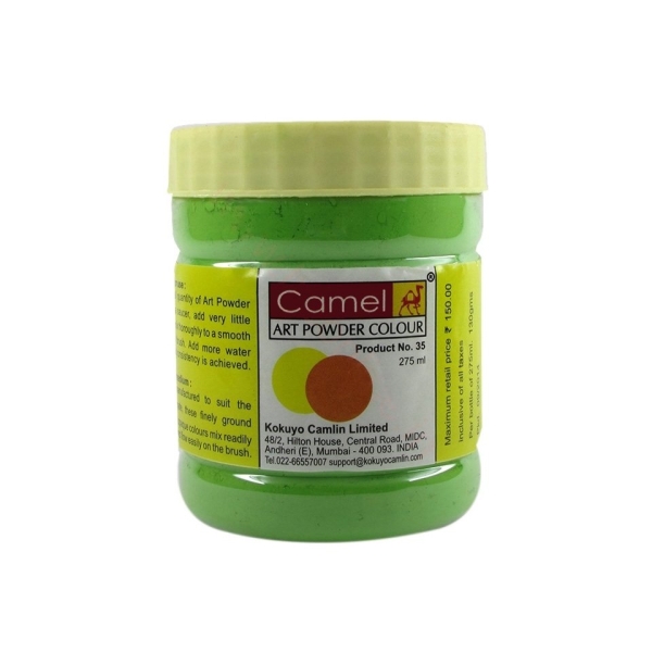 Camel Art Powder Colors - 022 - Brilliant Green (275 ml)