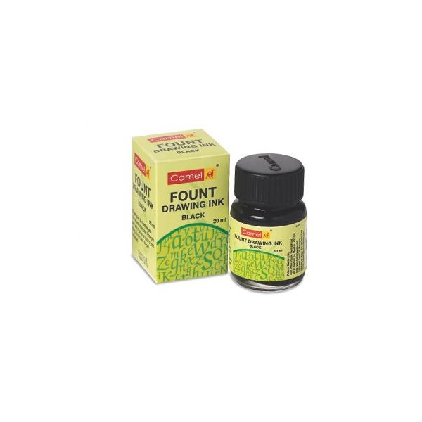 Camel Fount Drawing Ink (black) - 20 ml