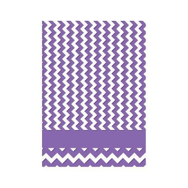 Couture Creations Embossing Folder - Harmony Chevron Collection (5"X7")