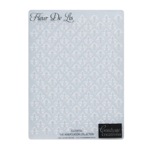 Couture Creations Embossing Folder - Fleur De Lis (A6)