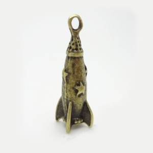 Rocket Ship Metal Charms (Set of 5 pcs)