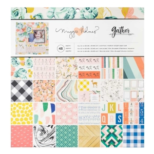 Crate Paper Scrapbook Paper Pack by American Crafts - Gather (12"x12")