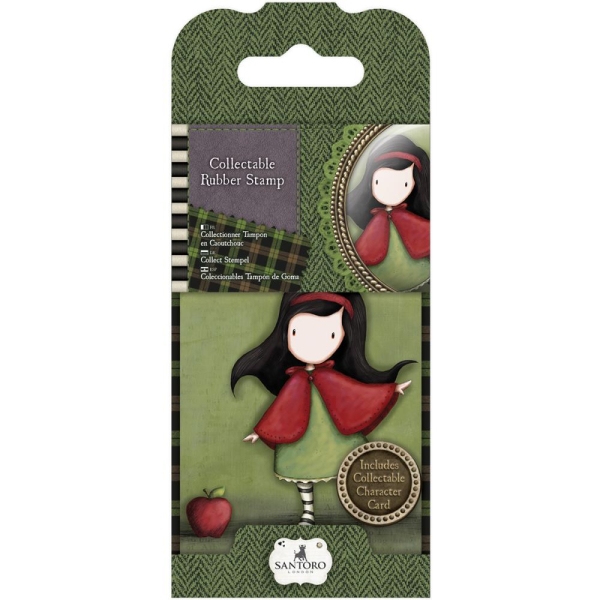 Santoro Gorjuss Mini Rubber Stamp - Little Red