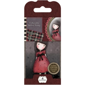 Santoro Gorjuss Mini Rubber Stamp - The Black Star