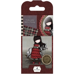 Santoro Gorjuss Mini Rubber Stamp - The Getaway