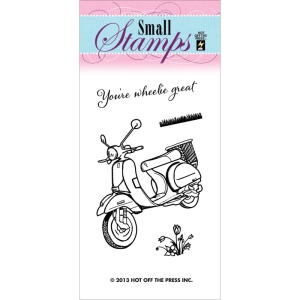 Hot Off The Press Acrylic Stamp - Scooter