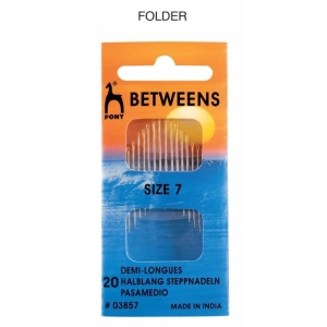 Pony Gold Eye Betweens Sewing Needle Range - Size 7