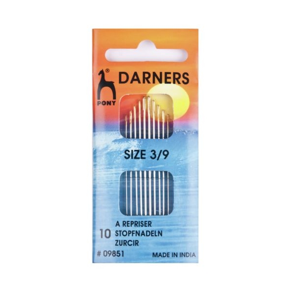 Pony Gold Eye Darners Sewing Needle Range - Size 3/9