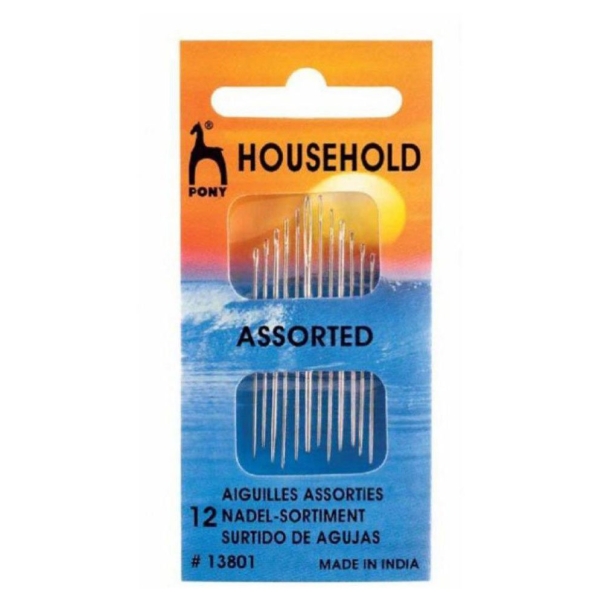 Pony Gold Eye Household Sewing Needle Range - Size 12