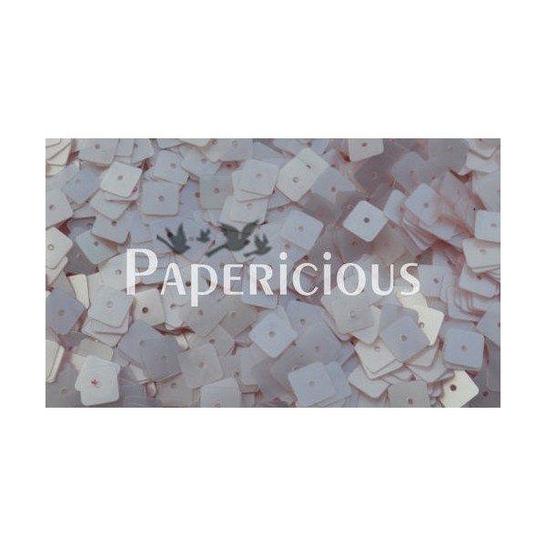 Papericious Square Sequins - Ivory (SEQ-SA1501)