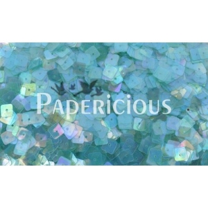 Papericious Square Sequins - Translucent Turqouise (SEQ-SA1201)