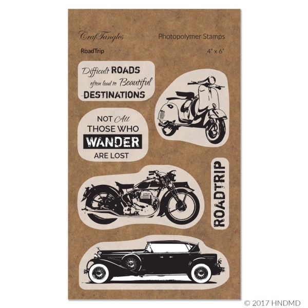 CrafTangles Photopolymer Stamps - RoadTrip