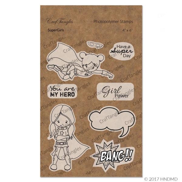 CrafTangles Photopolymer Stamps - SuperGirls