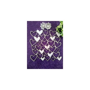 Papericious Chipboard Elements - Heart Mesh