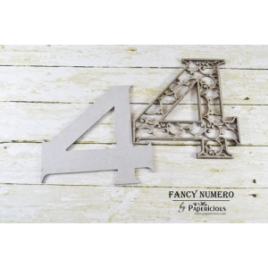 Papericious Layered Chipboard Numbers - 4