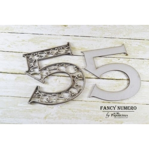 Papericious Layered Chipboard Numbers - 5