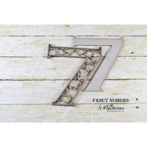 Papericious Layered Chipboard Numbers - 7