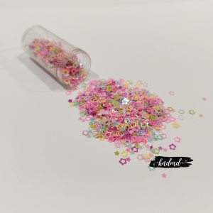 Shaker Sequin Elements - Colourful Star Outlines