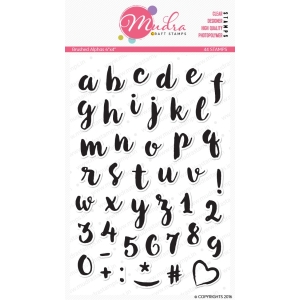 Mudra Craft Stamps - Brushed Alphas