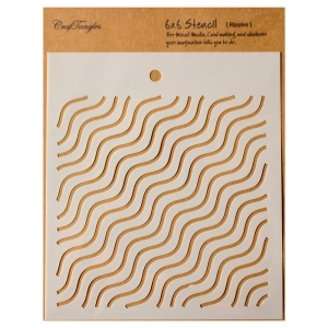 CrafTangles 6"x6" Stencil - Ripples