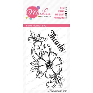 Mudra Craft Stamps - Floral Flourish Mini