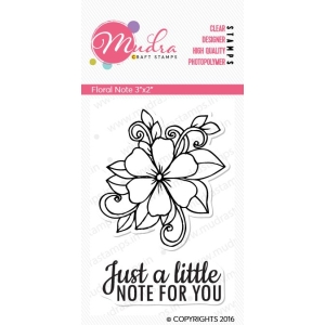 Mudra Craft Stamps - Floral Note