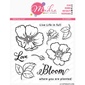 Mudra Craft Stamps - Wild Rose