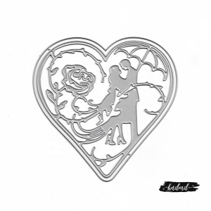 Steel Dies - Couple with Heart (Set of 2 dies)