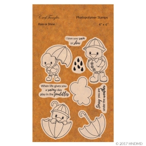 CrafTangles Photopolymer Stamps - Rain or Shine