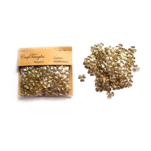 Golden Wildflowers - CrafTangles Sequins